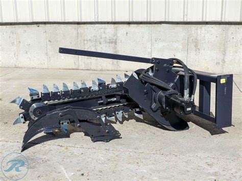 jct skid steer trencher|used skid steer trencher attachment.